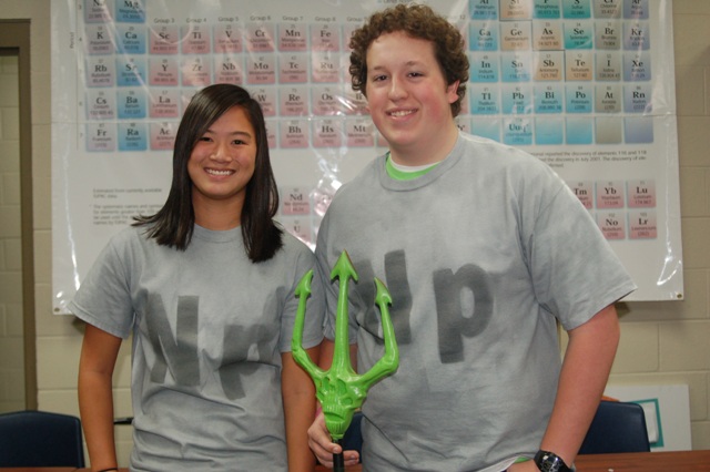Chemistry students dress up for element day