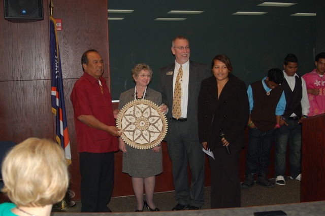 Marshallese president comes to school