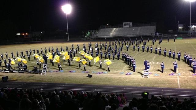 Wildcat band marches to victory