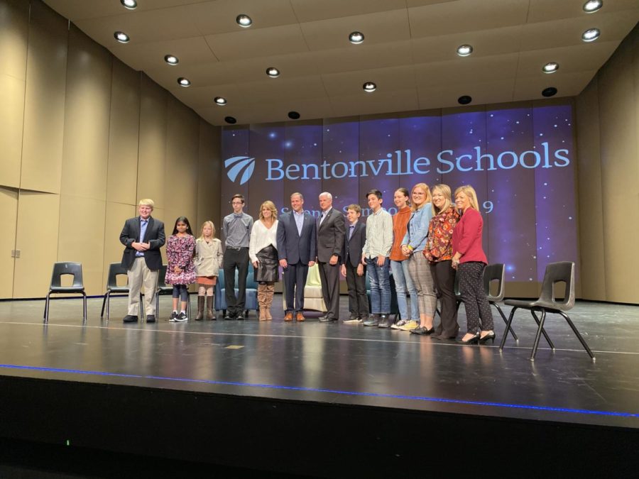 Womack+welcomes+NASA+Administrator+Jim+Bridenstine+to+Bentonville+High+School