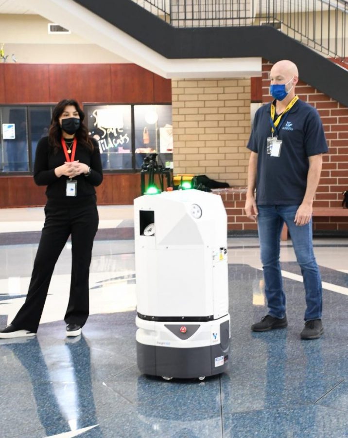 Breezy, the cleaning robot, makes his first ever appearance