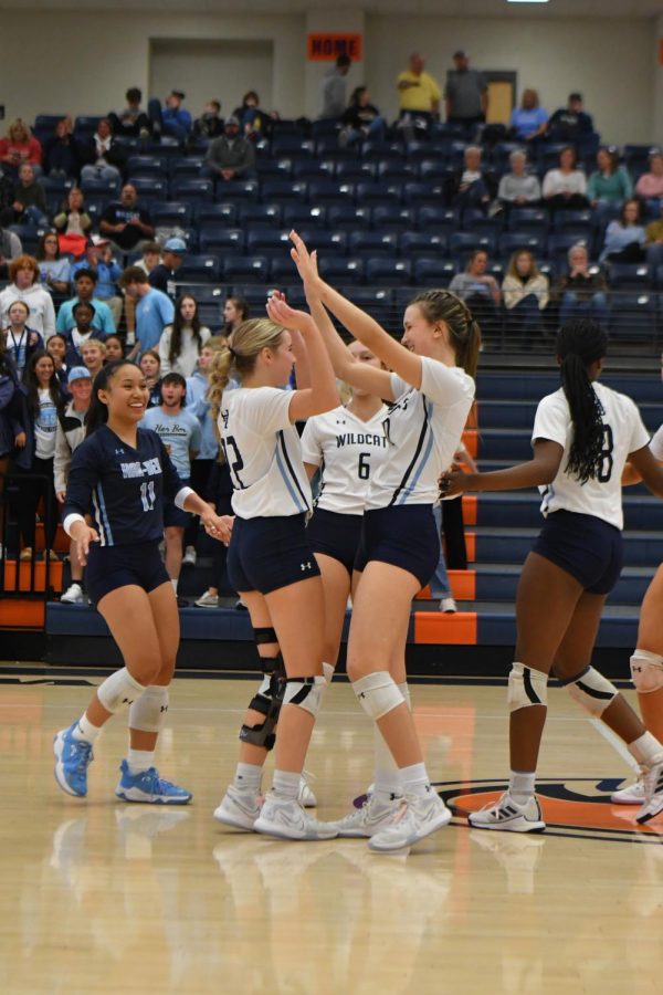 The volleyball team defeated North Little Rock 3-0 in the first round of the state tournament at Heritage High School on Oct. 26.