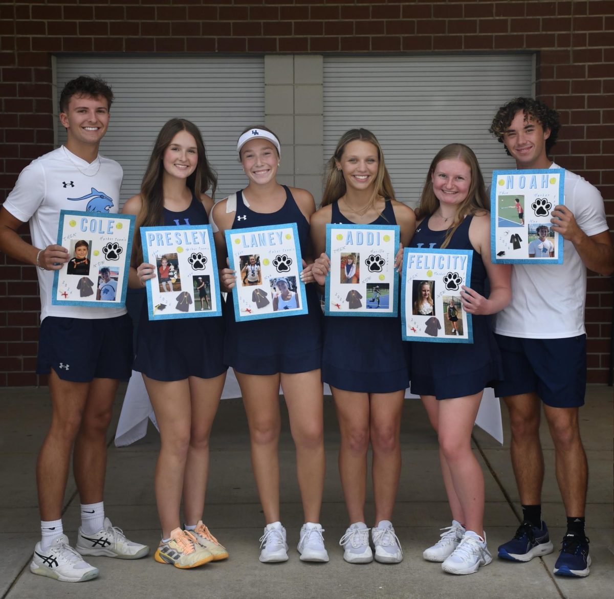 Seniors honored at final home tennis match